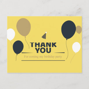 Carte Postale Merci ANNIVERSAIRE