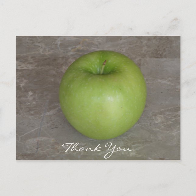 Carte postale Merci Apple vert (Devant)