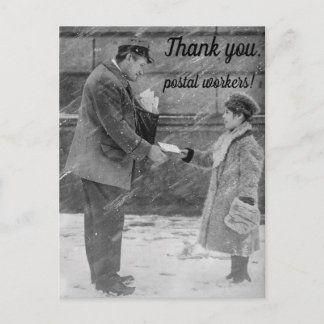 Carte postale Merci aux facteurs