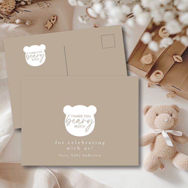 Carte Postale Merci Beary Beaucoup (Créateur téléchargé)