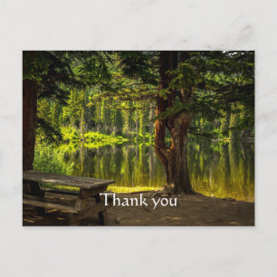 Carte Postale Merci Beau Matin Léger Lever du Soleil Écriture