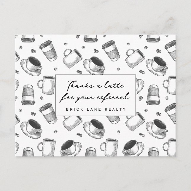 Carte Postale Merci beaucoup pour le référencement de l'entrepri (Devant)