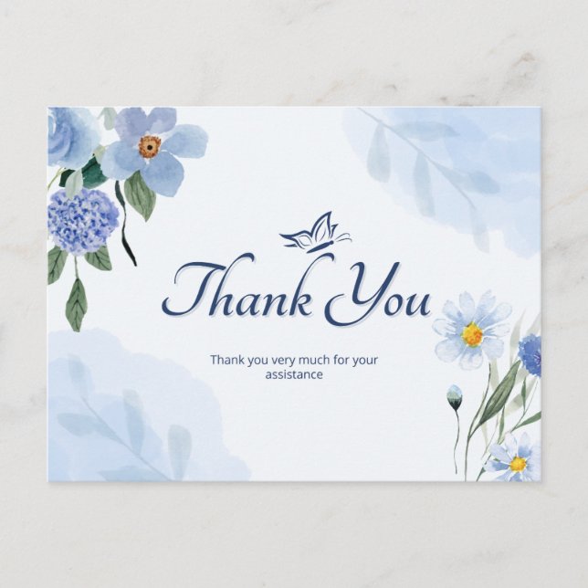 Carte Postale Merci beaucoup pour votre assistance  (Devant)