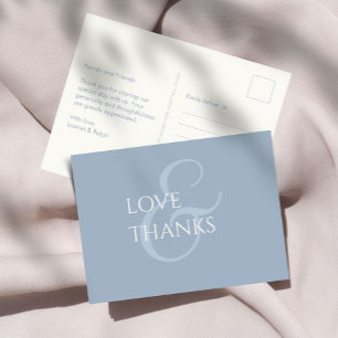 Carte Postale Merci bleu et ivoire Dusty non photo