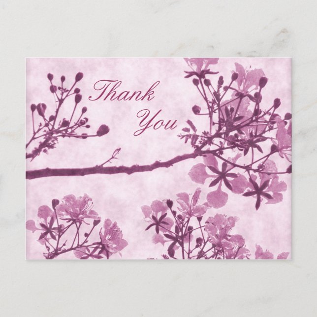 Carte Postale Merci Bliss Éternel Violet (Devant)