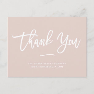 Carte Postale Merci   Blush Custom Retail Small Business