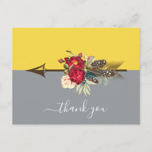 Carte postale Merci Boho Arrow
