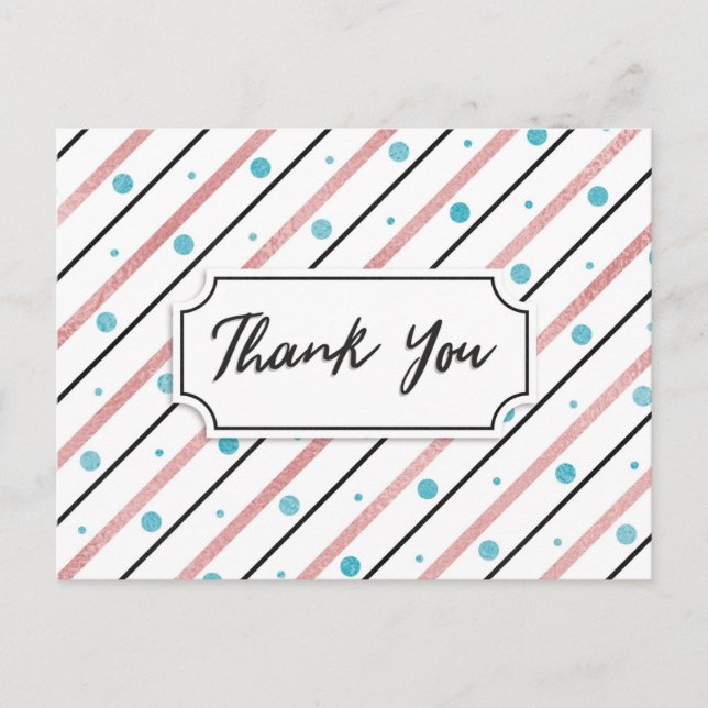 Carte Postale Merci branché (Devant)