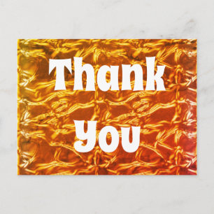 Carte Postale Merci Bright Orange Appréciation Abstraite