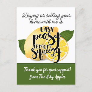 Carte Postale merci cadeau marketing client immobilier