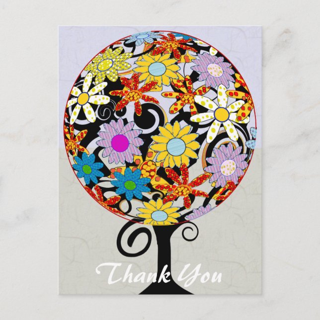 Carte Postale Merci Cercle d'amour (Devant)