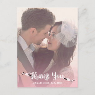 Carte Postale Merci Cherry Blossom Mariage Photo