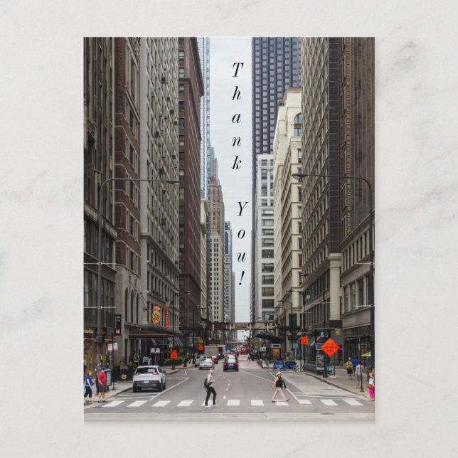 Carte postale Merci Chicago Madison Street (Devant)