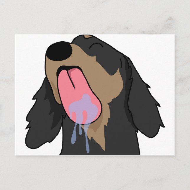 Carte Postale Merci Dachshund (Devant)