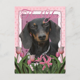 Carte Postale Merci - Dachshund - Winston