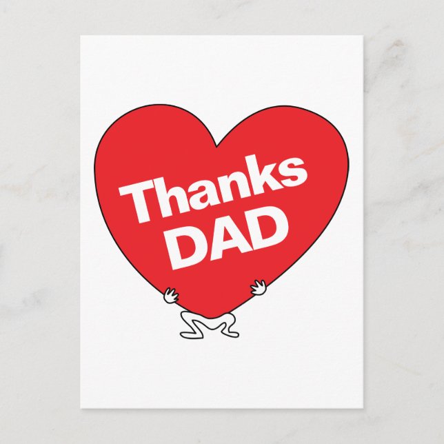 Carte Postale Merci DAD (Devant)