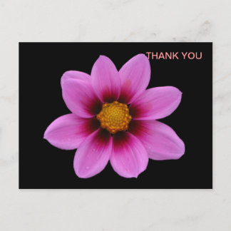 Carte Postale Merci d'art floral rose