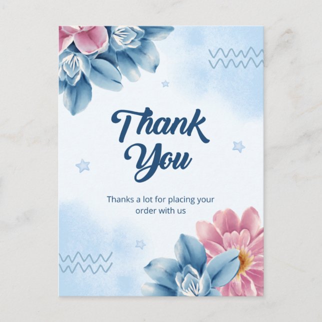 Carte Postale Merci d'avoir passé commande  (Devant)