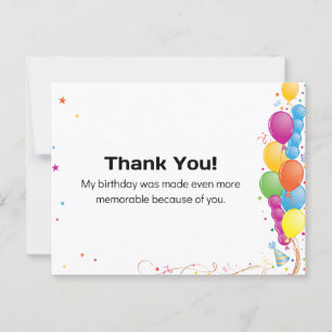 Carte Postale Merci d'avoir rendu mon anniversaire mémorable