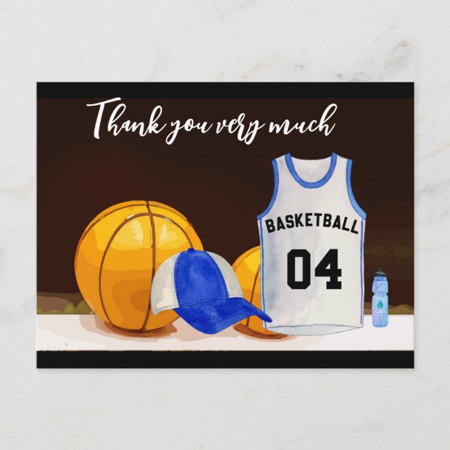 Carte Postale Merci de basket-ball très beaucoup du joueur (Devant)