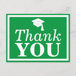 Carte Postale Merci de Casquette vert blanc