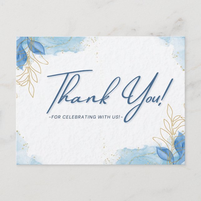 Carte Postale Merci de célébrer avec nous (Devant)