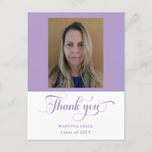 Carte postale Merci de diplôme de lavande