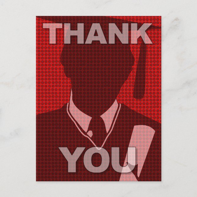 Carte Postale Merci de diplôme Postcard Gown 1 (Devant)