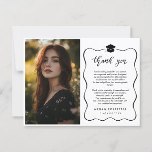 Carte Postale Merci de diplôme simple écrit à la main   Photo