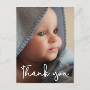 Carte Postale Merci de Faire-part de naissance de Baby shower ve