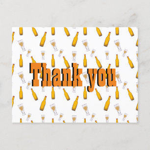 Carte postale Merci de fête de la bière