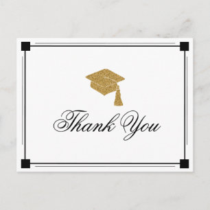 Carte Postale Merci de graduation Art Déco