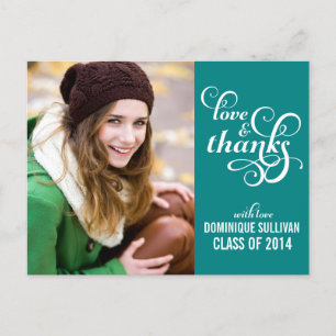 Carte postale Merci de graduation de script sophis
