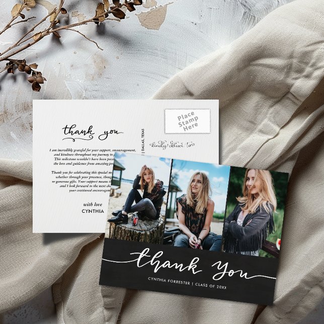 Carte Postale Merci de graduation du tableau de bord - Script ph (Créateur téléchargé)