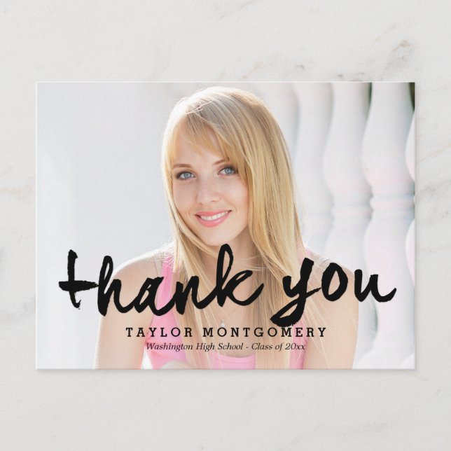 Carte postale Merci de graduation fièrement brossé (Devant)