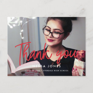 Carte Postale Merci de graduation photo moderne