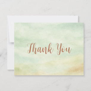 Carte Postale Merci de lavage à l'aquarelle douce