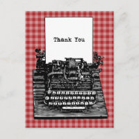 Merci de machine à écrire vintage