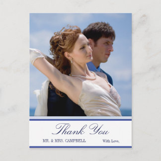 Carte Postale Merci de Mariage de chardon écossais