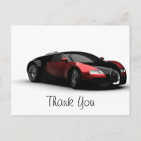 Merci de Mariage de voiture de sport Posh
