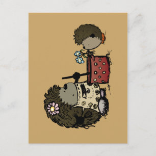 Carte Postale Merci de me nourrir maman