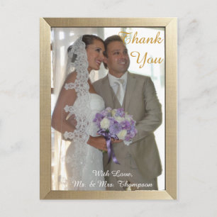 Carte postale Merci de Noël blanc