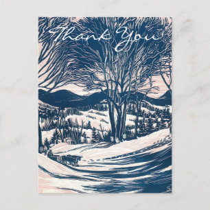 Carte Postale Merci de Noël vintage