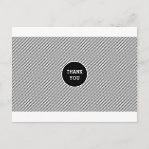 Carte postale Merci de rayures modernes