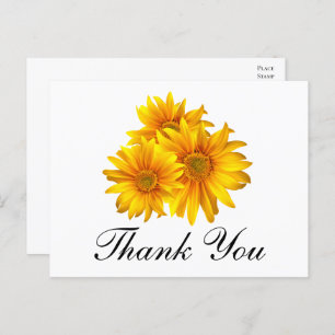 Carte Postale Merci de tournesol Pays Mariage floral