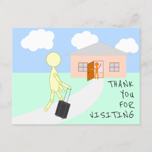 Carte Postale Merci de votre visite - Nod Notes