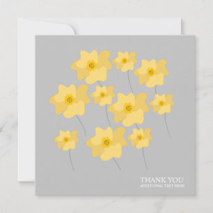 Carte postale Merci dessinée à la main avec coquel
