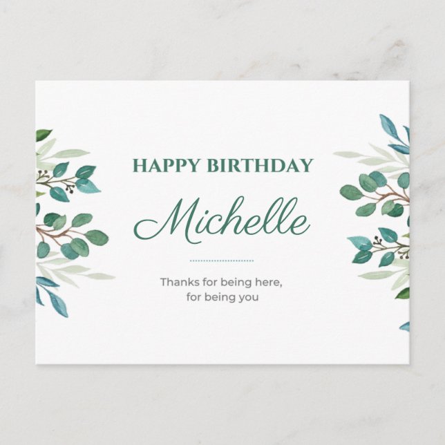 Carte Postale Merci d'être ici, d'être vous Anniversaire (Devant)