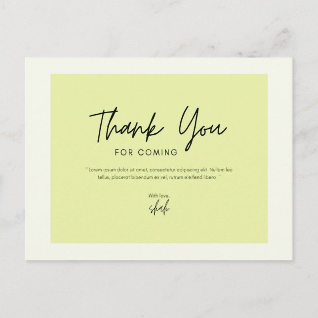 Carte Postale  Merci d'être venu  (Devant)