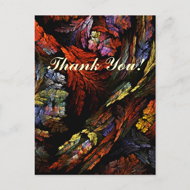 Carte postale Merci d'harmonie couleur (Devant)
